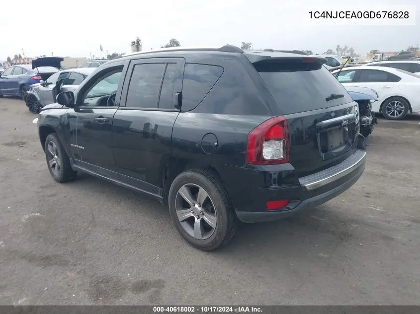 2016 Jeep Compass High Altitude Edition VIN: 1C4NJCEA0GD676828 Lot: 40618002