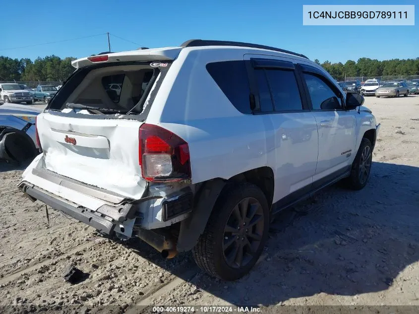 2016 Jeep Compass 75Th Anniversary VIN: 1C4NJCBB9GD789111 Lot: 40619274