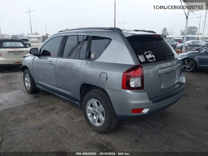 1C4NJCEB0GD620753 2016 Jeep Compass Latitude