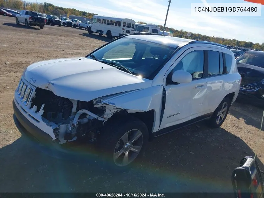 1C4NJDEB1GD764480 2016 Jeep Compass High Altitude Edition