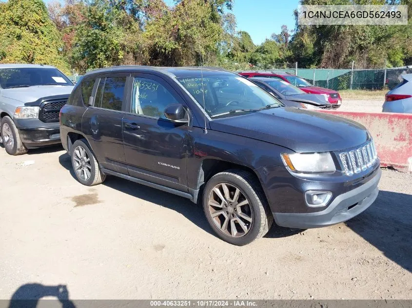 2016 Jeep Compass High Altitude Edition VIN: 1C4NJCEA6GD562493 Lot: 40633251