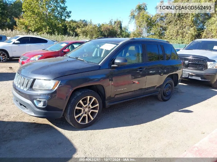 2016 Jeep Compass High Altitude Edition VIN: 1C4NJCEA6GD562493 Lot: 40633251