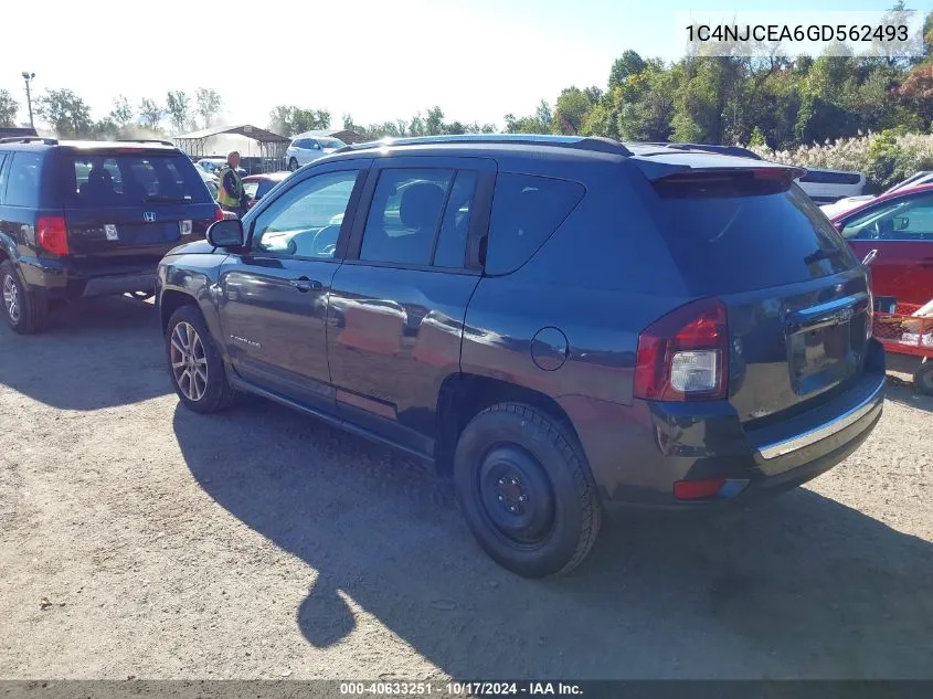 1C4NJCEA6GD562493 2016 Jeep Compass High Altitude Edition