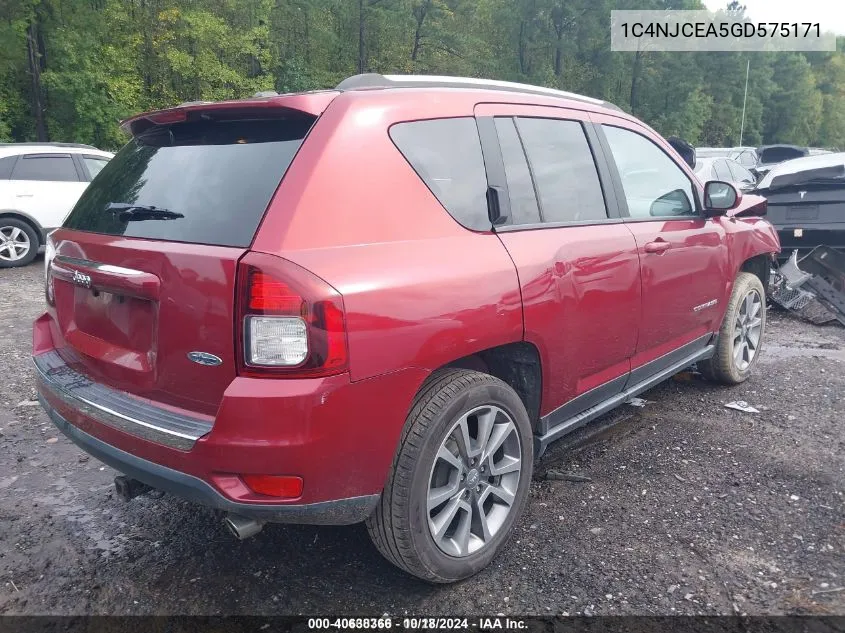 1C4NJCEA5GD575171 2016 Jeep Compass High Altitude Edition