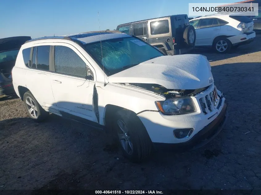 2016 Jeep Compass High Altitude Edition VIN: 1C4NJDEB4GD730341 Lot: 40641518