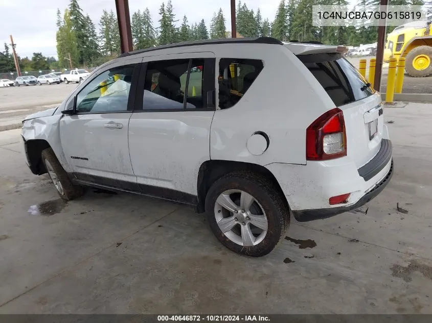 1C4NJCBA7GD615819 2016 Jeep Compass Sport