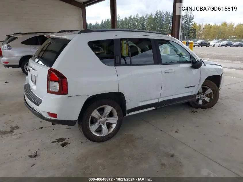 1C4NJCBA7GD615819 2016 Jeep Compass Sport