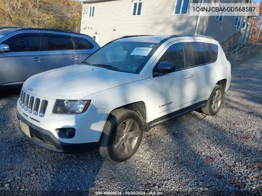 2016 Jeep Compass Sport VIN: 1C4NJCBA6GD568587 Lot: 40659534