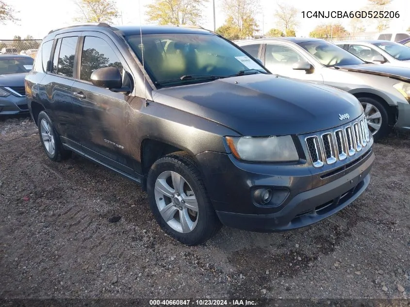 2016 Jeep Compass Sport VIN: 1C4NJCBA6GD525206 Lot: 40660847