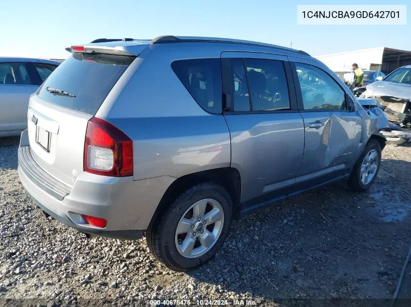 2016 Jeep Compass Sport VIN: 1C4NJCBA9GD642701 Lot: 40675475