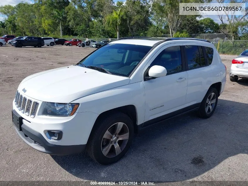 2016 Jeep Compass High Altitude Edition VIN: 1C4NJDEB6GD789567 Lot: 40699624