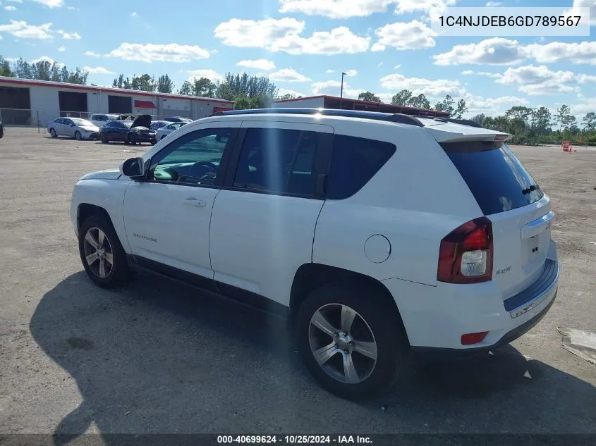 1C4NJDEB6GD789567 2016 Jeep Compass High Altitude Edition