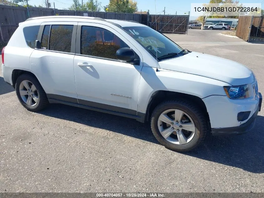 1C4NJDBB1GD722864 2016 Jeep Compass Sport