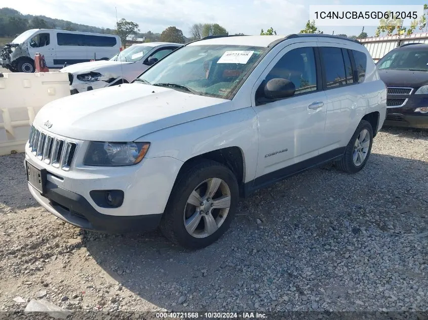 1C4NJCBA5GD612045 2016 Jeep Compass Sport