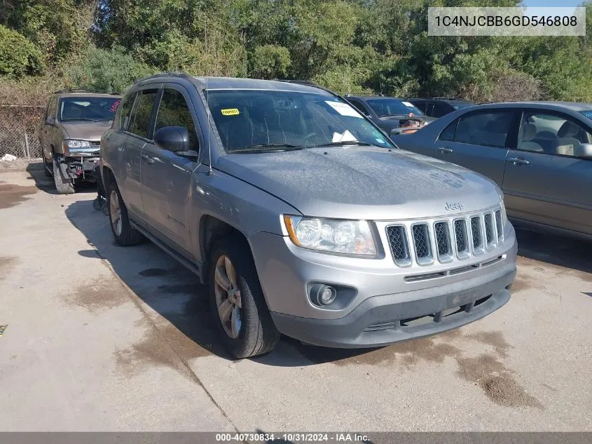 2016 Jeep Compass Sport VIN: 1C4NJCBB6GD546808 Lot: 40730834