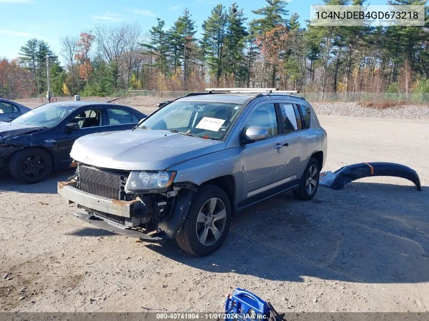 2016 Jeep Compass High Altitude Edition VIN: 1C4NJDEB4GD673218 Lot: 40741904