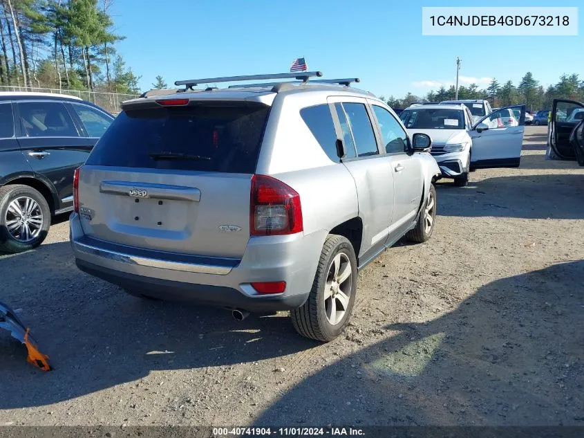 2016 Jeep Compass High Altitude Edition VIN: 1C4NJDEB4GD673218 Lot: 40741904