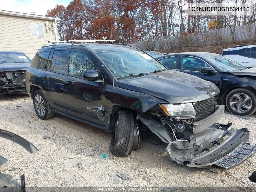 1C4NJDEB3GD534410 2016 Jeep Compass High Altitude Edition