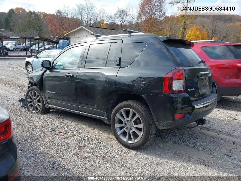 2016 Jeep Compass High Altitude Edition VIN: 1C4NJDEB3GD534410 Lot: 40742633