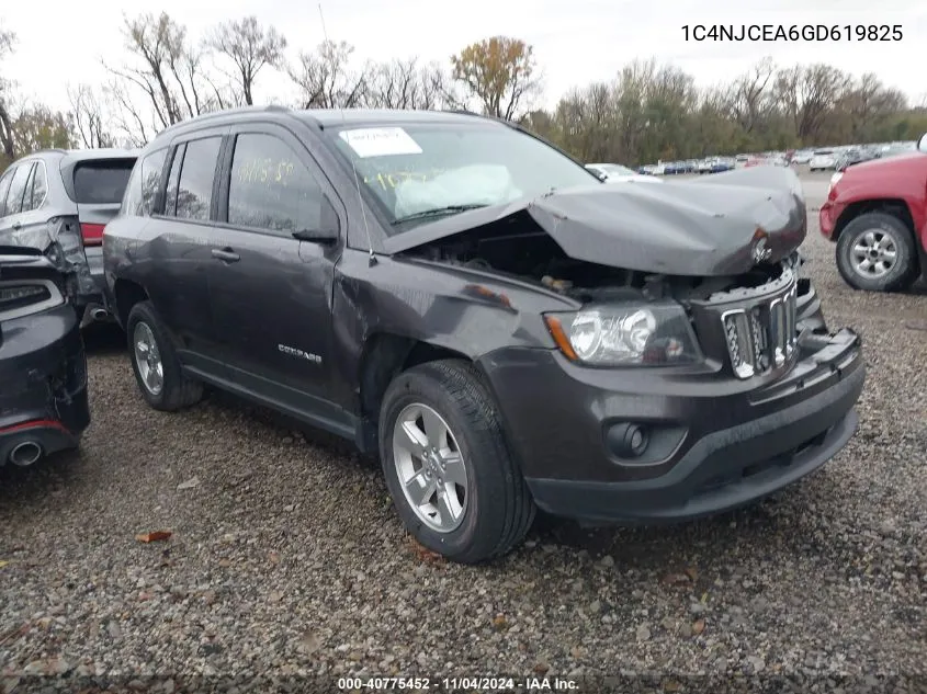 2016 Jeep Compass Latitude VIN: 1C4NJCEA6GD619825 Lot: 40775452