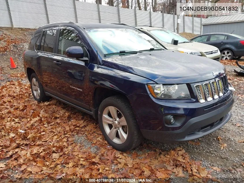 2016 Jeep Compass Latitude VIN: 1C4NJDEB9GD541832 Lot: 40788138