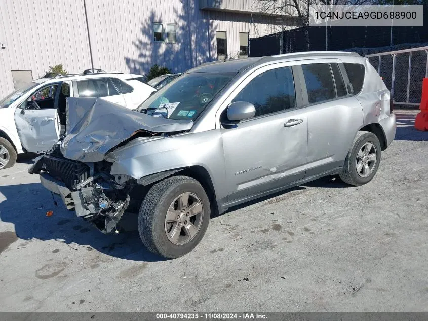 2016 Jeep Compass Latitude VIN: 1C4NJCEA9GD688900 Lot: 40794235