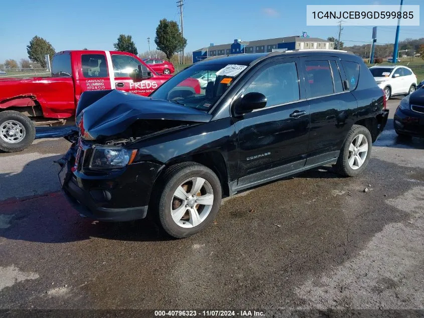 2016 Jeep Compass Latitude VIN: 1C4NJCEB9GD599885 Lot: 40796323