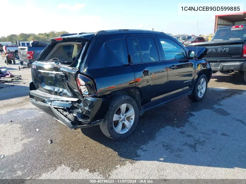 2016 Jeep Compass Latitude VIN: 1C4NJCEB9GD599885 Lot: 40796323