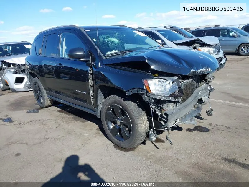 2016 Jeep Compass Sport VIN: 1C4NJDBB8GD509426 Lot: 40802618