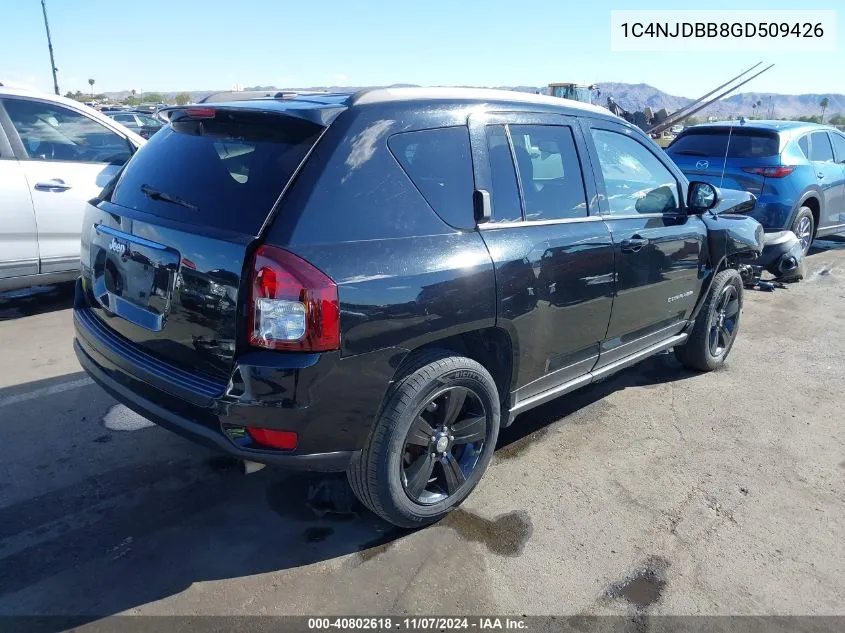 2016 Jeep Compass Sport VIN: 1C4NJDBB8GD509426 Lot: 40802618