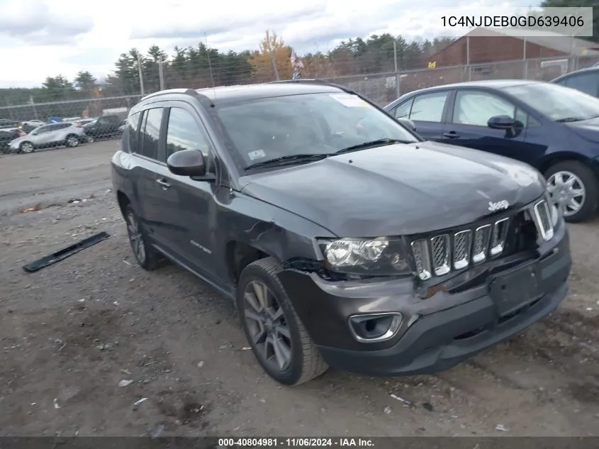 2016 Jeep Compass High Altitude Edition VIN: 1C4NJDEB0GD639406 Lot: 40804981