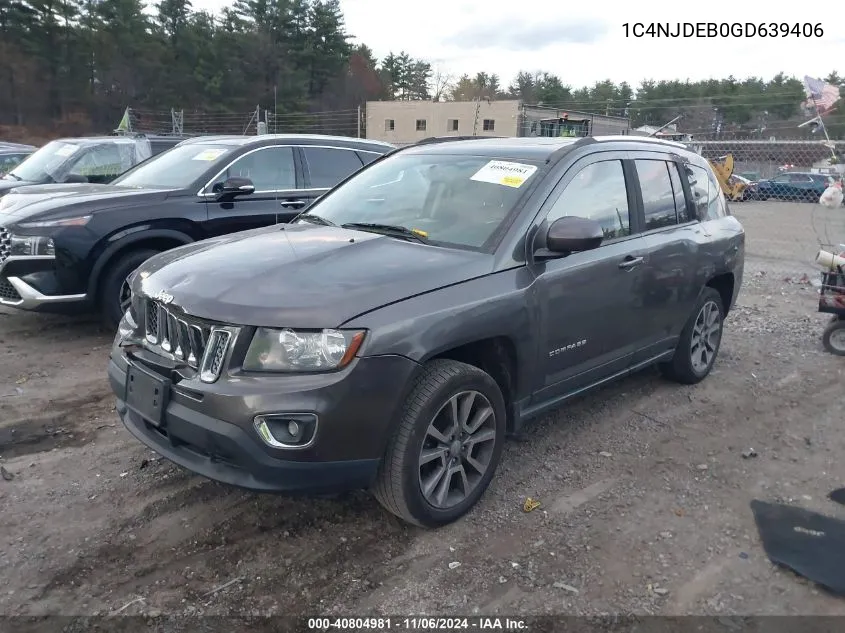 2016 Jeep Compass High Altitude Edition VIN: 1C4NJDEB0GD639406 Lot: 40804981