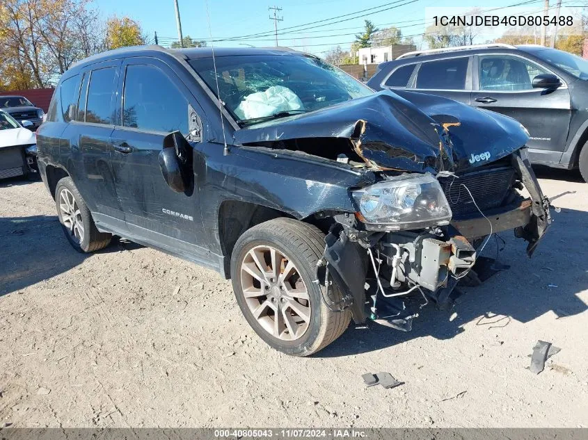 2016 Jeep Compass High Altitude Edition VIN: 1C4NJDEB4GD805488 Lot: 40805043