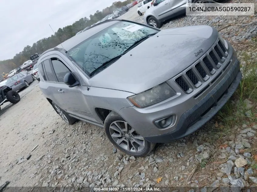 2016 Jeep Compass Sport Se VIN: 1C4NJCBA5GD590287 Lot: 40816097