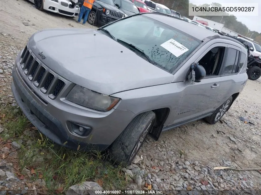 2016 Jeep Compass Sport Se VIN: 1C4NJCBA5GD590287 Lot: 40816097