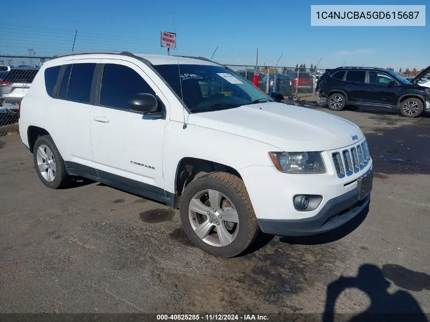 1C4NJCBA5GD615687 2016 Jeep Compass Sport