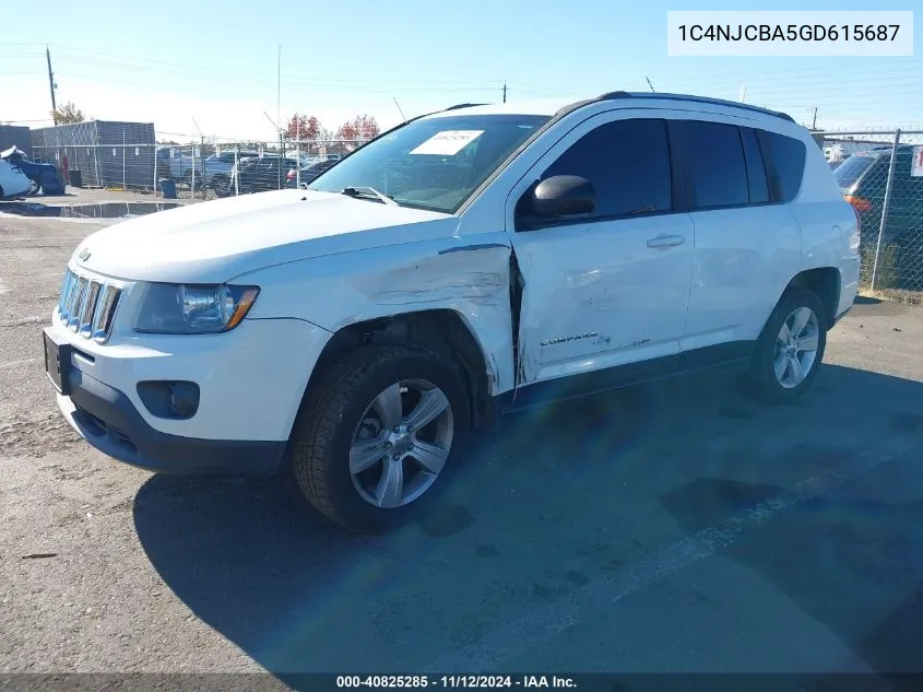 1C4NJCBA5GD615687 2016 Jeep Compass Sport