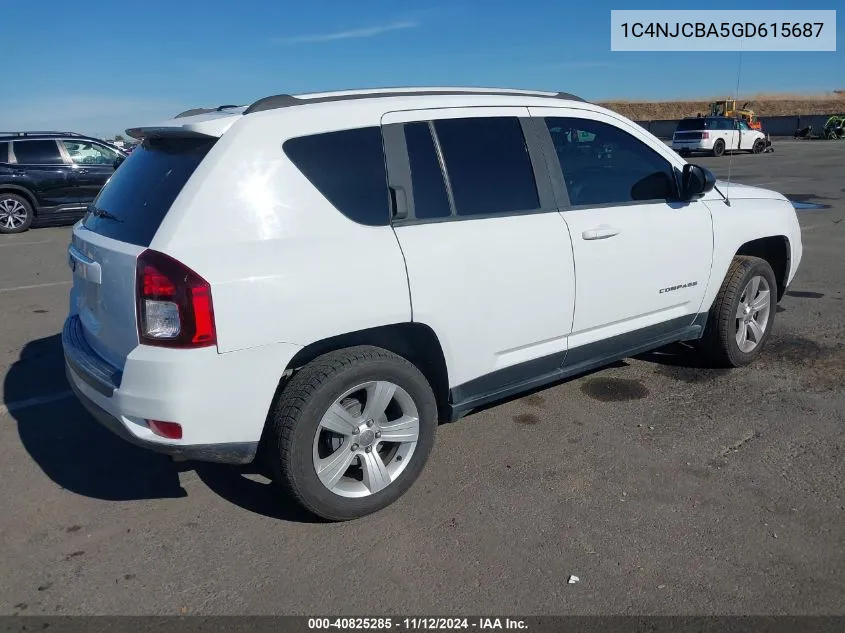 1C4NJCBA5GD615687 2016 Jeep Compass Sport