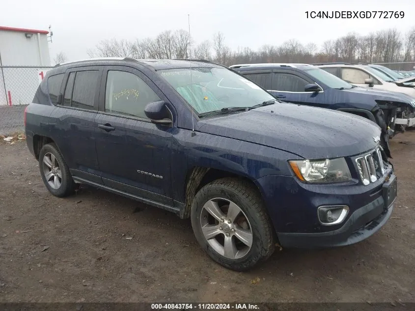 2016 Jeep Compass High Altitude Edition VIN: 1C4NJDEBXGD772769 Lot: 40843754