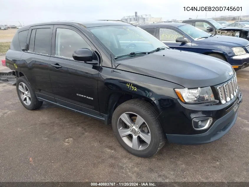 2016 Jeep Compass High Altitude Edition VIN: 1C4NJDEB2GD745601 Lot: 40883767