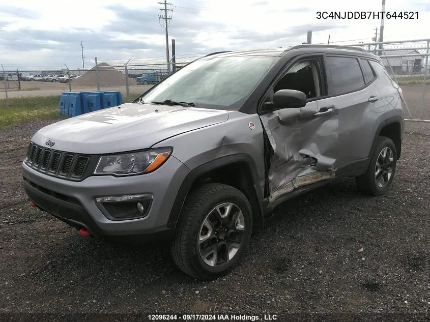 2017 Jeep Compass Trailhawk VIN: 3C4NJDDB7HT644521 Lot: 12096244