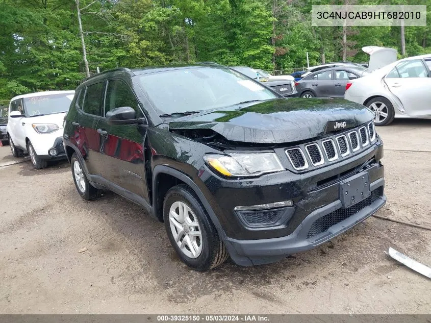 2017 Jeep New Compass Sport Fwd VIN: 3C4NJCAB9HT682010 Lot: 39325150