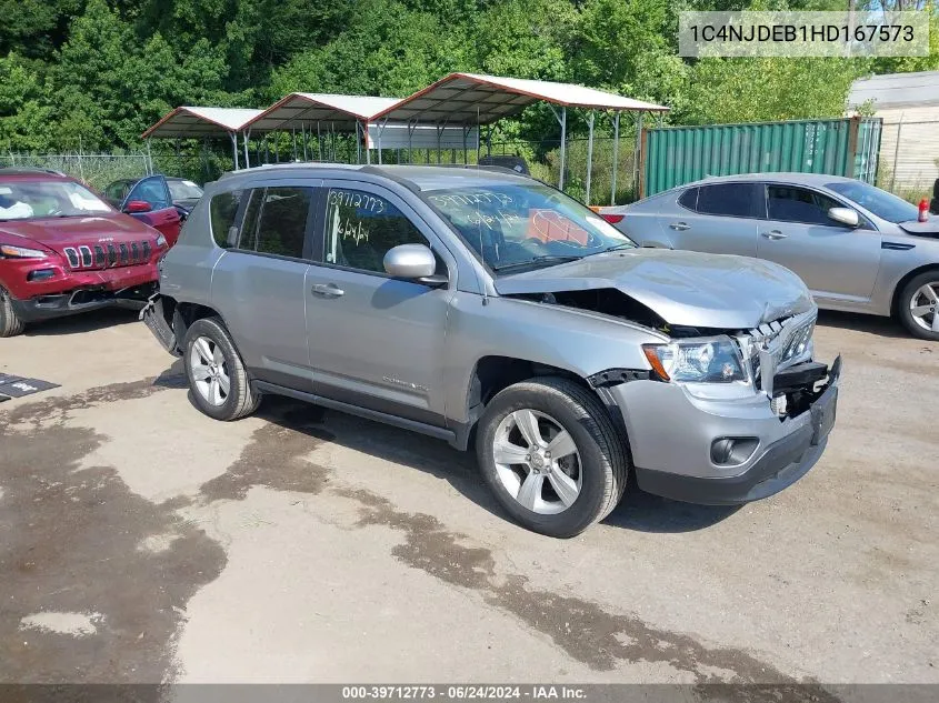 2017 Jeep Compass Latitude 4X4 VIN: 1C4NJDEB1HD167573 Lot: 39712773