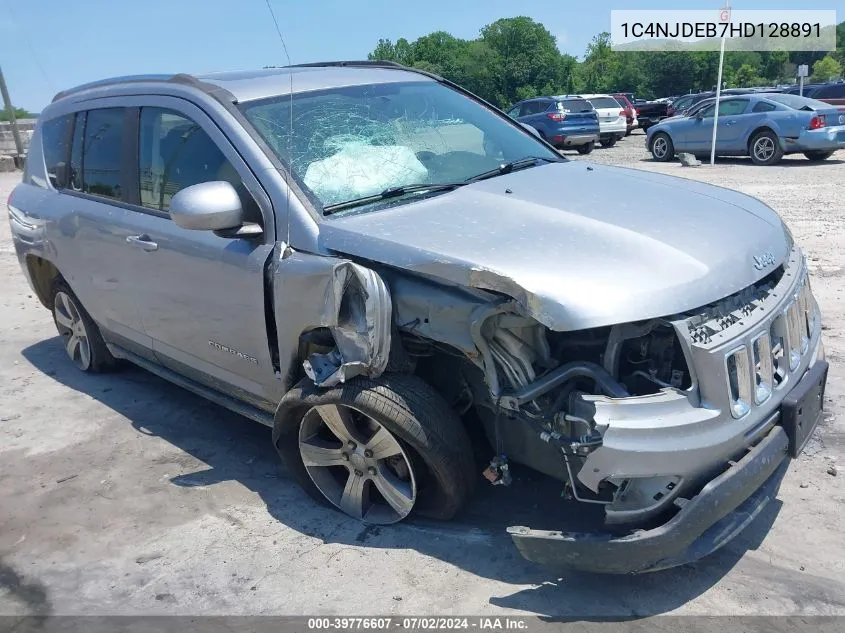 1C4NJDEB7HD128891 2017 Jeep Compass High Altitude 4X4