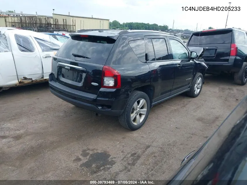 2017 Jeep Compass Latitude 4X4 VIN: 1C4NJDEB4HD205233 Lot: 39793469