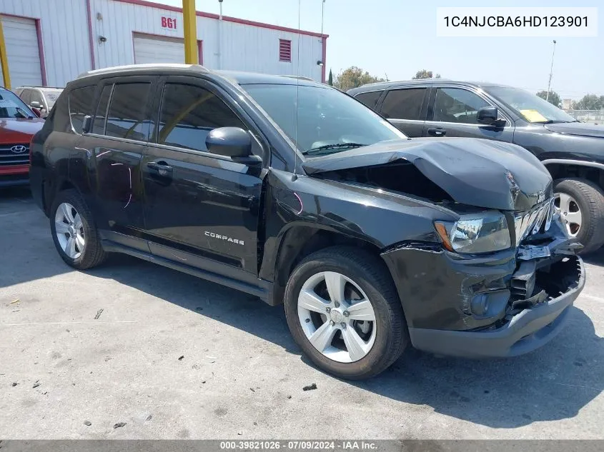 2017 Jeep Compass Sport Fwd VIN: 1C4NJCBA6HD123901 Lot: 39821026