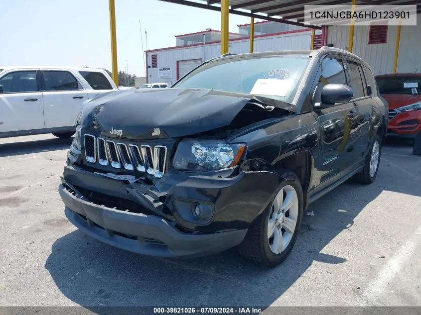 2017 Jeep Compass Sport Fwd VIN: 1C4NJCBA6HD123901 Lot: 39821026