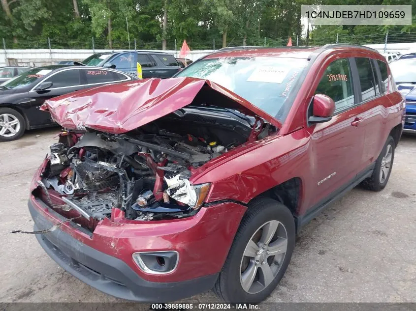 2017 Jeep Compass High Altitude 4X4 VIN: 1C4NJDEB7HD109659 Lot: 39859885