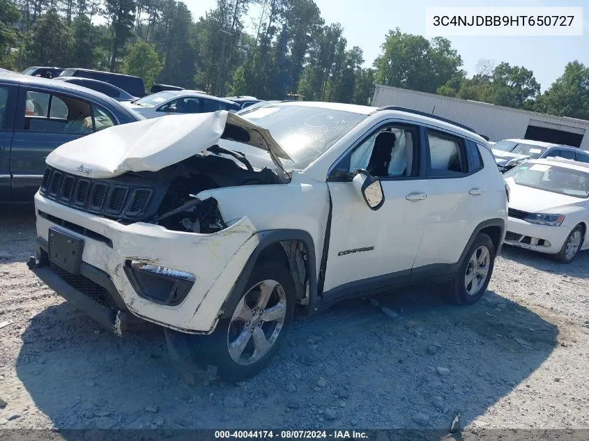 2017 Jeep New Compass Latitude 4X4 VIN: 3C4NJDBB9HT650727 Lot: 40044174