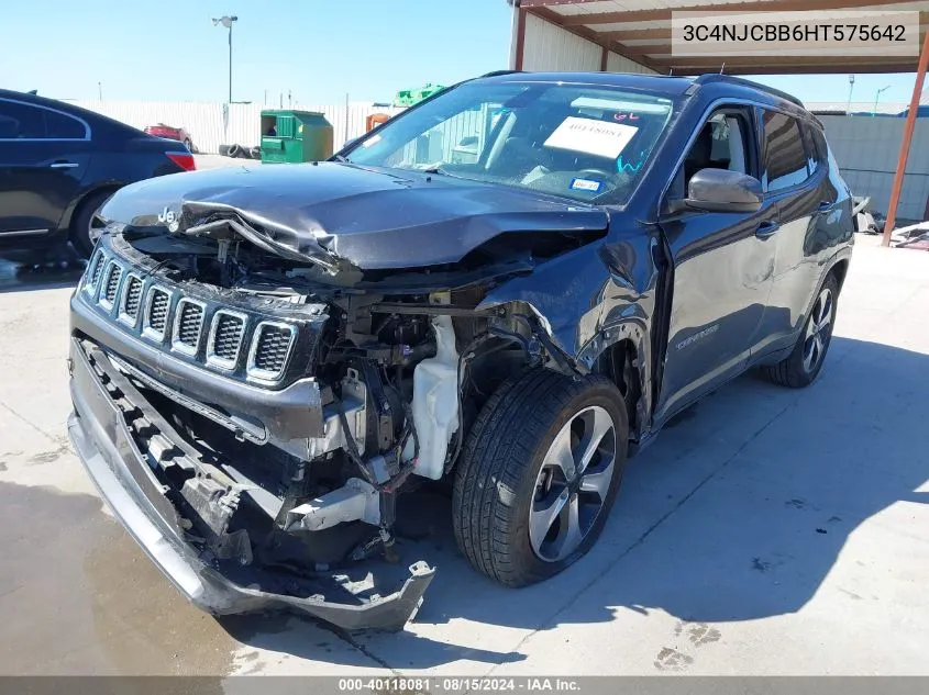 3C4NJCBB6HT575642 2017 Jeep New Compass Latitude Fwd